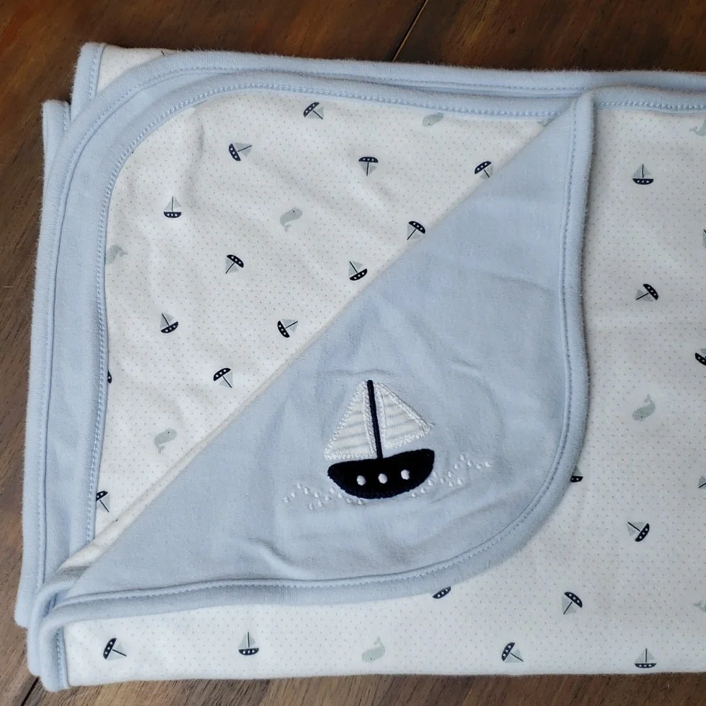 Gymboree Reversible Sailboat Blanket 2007